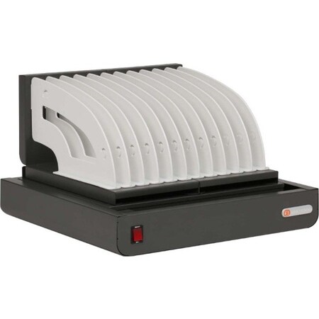 Bretford Charcoal Finish, Ul Listed , Cube Micro Tray 10-Unit Ac Power TVT10AC-CK